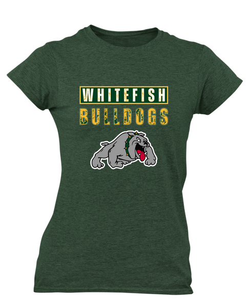 Whitefish Bulldogs Mascot #9 Women's Premium SS T-Shirt
