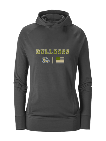 Decatur Bulldogs Camo Flag Women's Hoodie