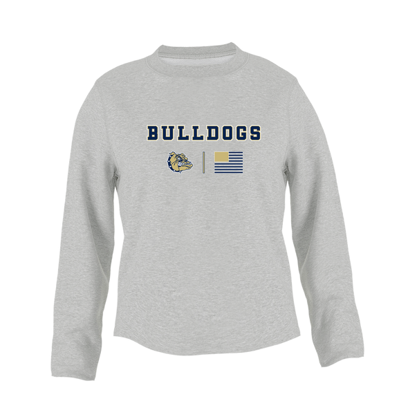 Decatur Bulldogs Team Colors Flag Women's Sweatshirt