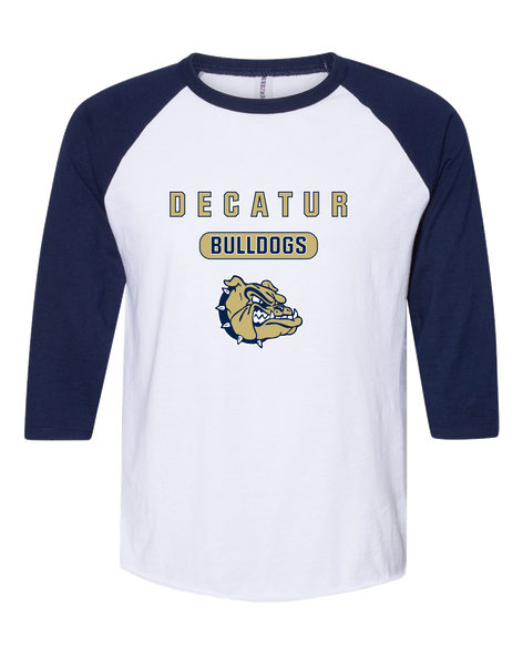 Decatur Bulldogs Mascot #3 Men's Baseball T-Shirt