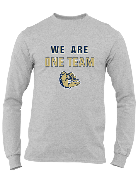 Decatur Bulldogs We Are One Team Men's LS T-Shirt