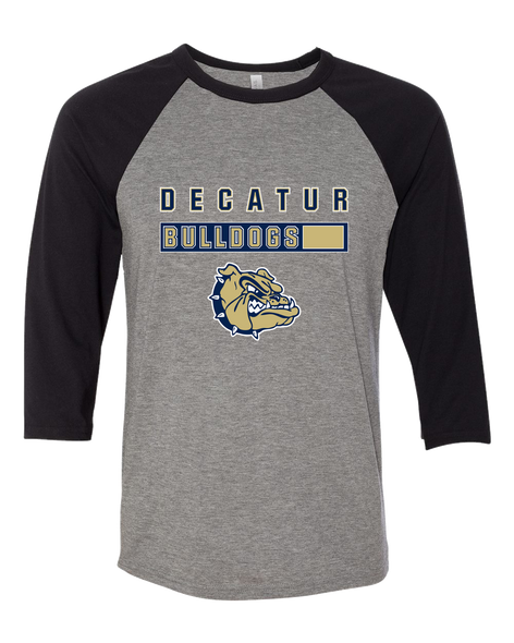 Decatur Bulldogs Mascot #7 Men's Baseball T-Shirt