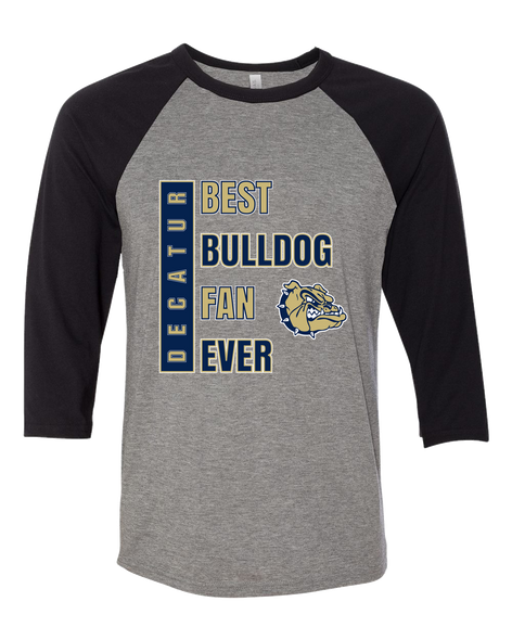 Decatur Bulldogs Best Bulldog Fan Women's Baseball T-Shirt