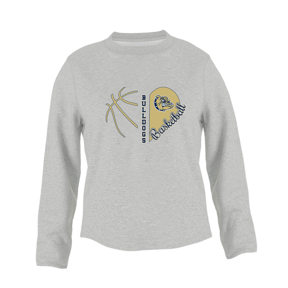 Decatur Bulldogs Heart Basketball Women's Sweatshirt