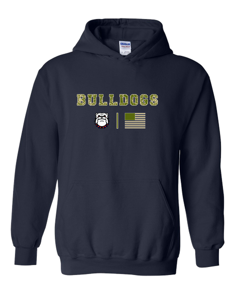Richmond Bulldogs Camo Flag Men's Hoodie
