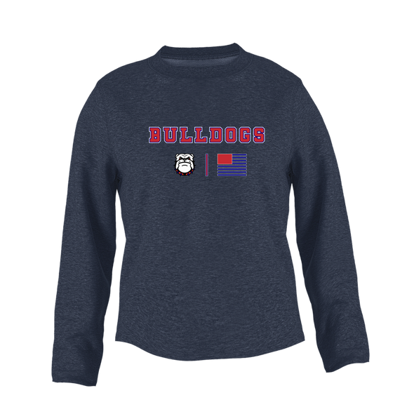 Richmond Bulldogs Team Colors Flag Women's Sweatshirt