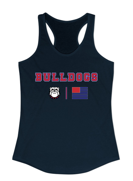 Richmond Bulldogs Team Colors Flag Women's Tank Top