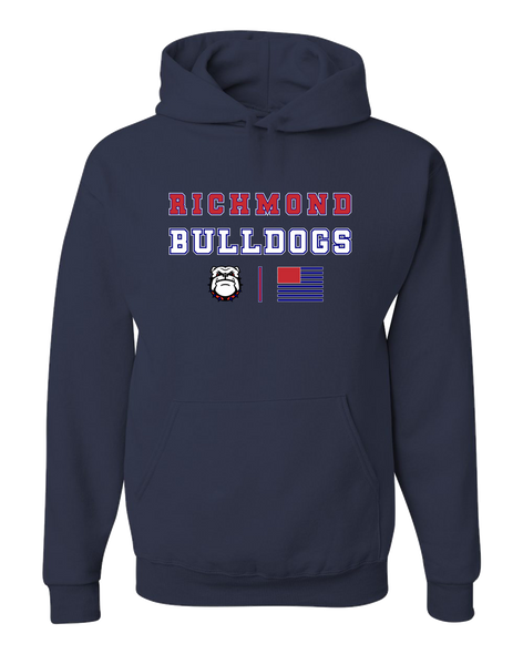 Richmond Bulldogs Spirit Flag Men's Premium Hoodie