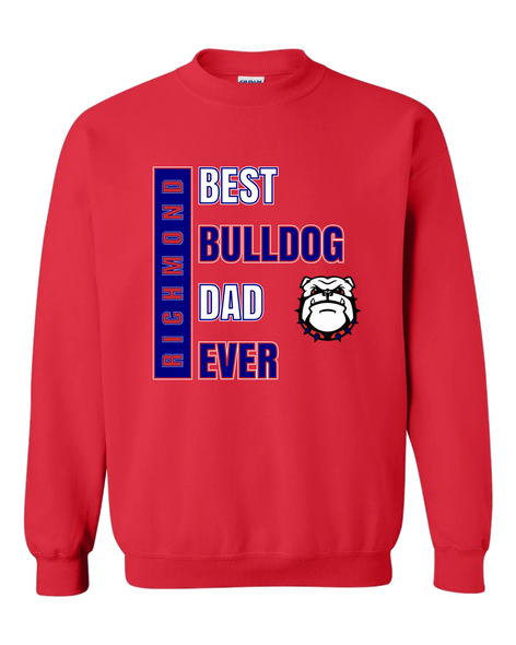 Richmond Bulldogs Best Bulldog Dad Men's Sweatshirt