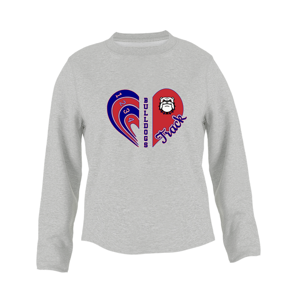 Richmond Bulldogs Heart Track Women's Sweatshirt