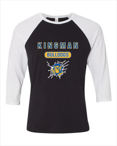 Kingman Bulldogs Mascot #3 Men's Baseball T-Shirt