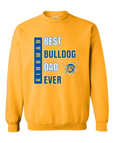 Kingman Bulldogs Best Bulldog Dad Men's Sweatshirt