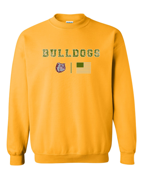 St. Cloud Bulldogs Camo Flag Men's Sweatshirt