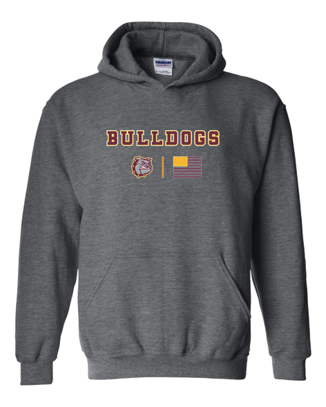St. Cloud Bulldogs Team Colors Flag Men's Hoodie