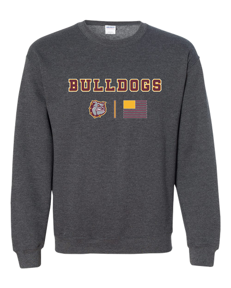 St. Cloud Bulldogs Team Colors Flag Men's Sweatshirt
