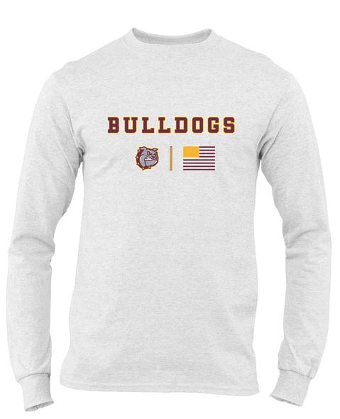 St. Cloud Bulldogs Team Colors Flag Men's LS T-Shirt