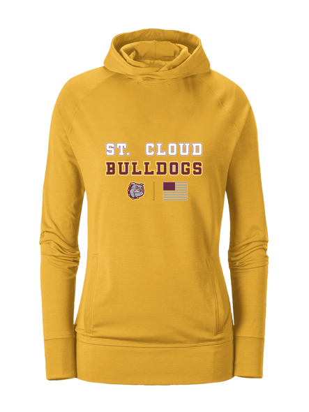 St. Cloud Bulldogs Spirit Flag Women's Hoodie