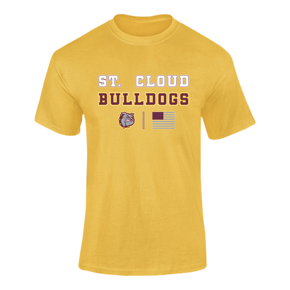 St. Cloud Bulldogs Spirit Flag Men's SS T-Shirt