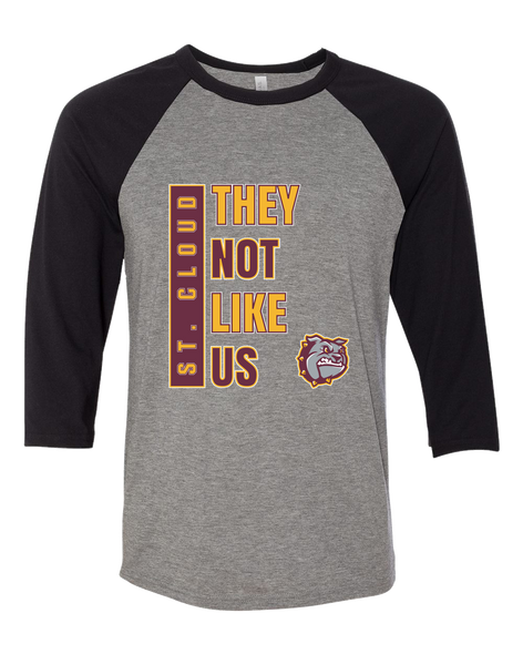 St. Cloud Bulldogs They Not Like Us #1 Men's Baseball T-Shirt