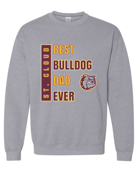 St. Cloud Bulldogs Best Bulldog Dad Men's Sweatshirt
