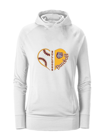 St. Cloud Bulldogs Heart Baseball Women's Hoodie