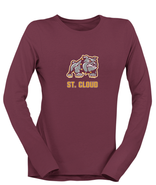 St. Cloud Bulldogs Mascot Mascot #2 Women's LS T-Shirt