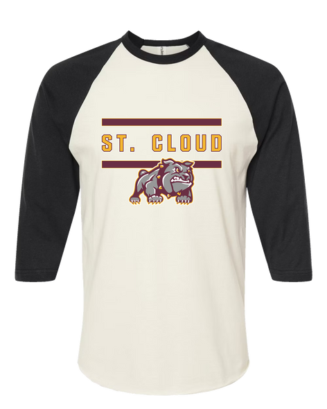 St. Cloud Bulldogs Mascot Mascot #4 Men's Baseball T-Shirt
