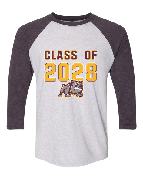 St. Cloud Bulldogs Mascot Class of 2028 Women's Baseball T-Shirt