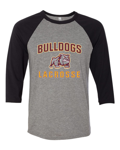 St. Cloud Bulldogs Mascot Lacrosse Men's Baseball T-Shirt