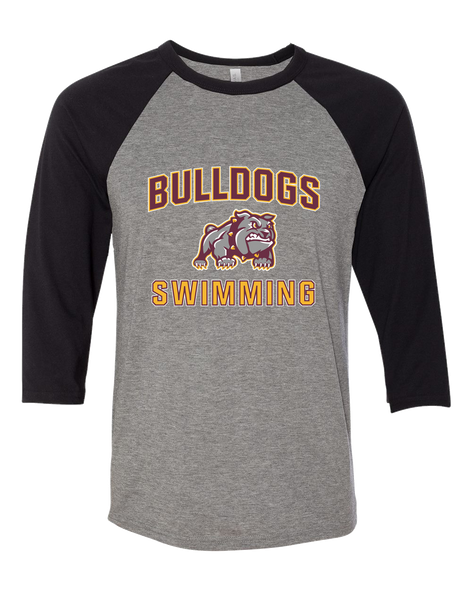 St. Cloud Bulldogs Mascot Swimming Women's Baseball T-Shirt