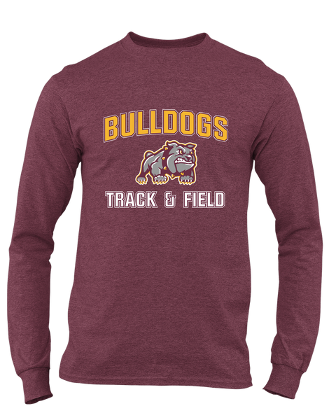 St. Cloud Bulldogs Mascot Track & Field Men's LS T-Shirt