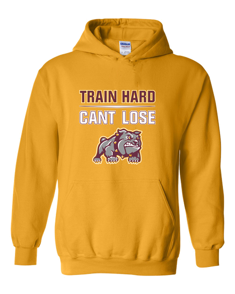 St. Cloud Bulldogs Mascot Train Hard, Can't Lose Men's Hoodie