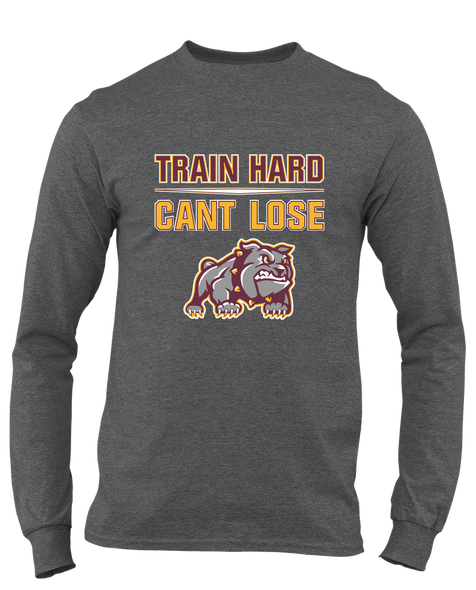 St. Cloud Bulldogs Mascot Train Hard, Can't Lose Men's Premium LS T-Shirt