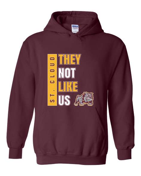 St. Cloud Bulldogs Mascot They Not Like Us #1 Men's Hoodie