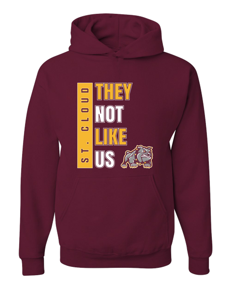 St. Cloud Bulldogs Mascot They Not Like Us #1 Men's Premium Hoodie