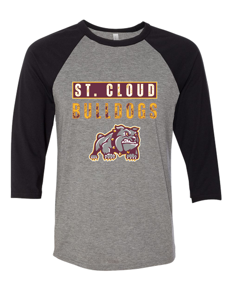 St. Cloud Bulldogs Mascot Mascot #9 Men's Baseball T-Shirt
