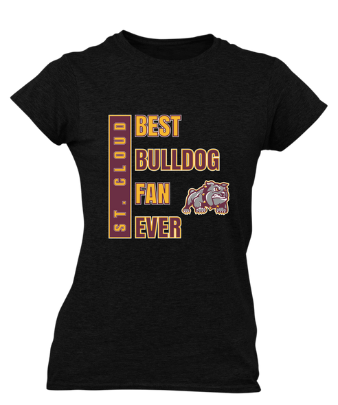 St. Cloud Bulldogs Mascot Best Bulldog Fan Women's Premium SS T-Shirt