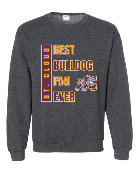 St. Cloud Bulldogs Mascot Best Bulldog Fan Men's Sweatshirt