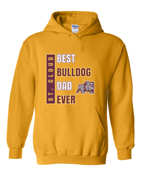 St. Cloud Bulldogs Mascot Best Bulldog Dad Men's Hoodie
