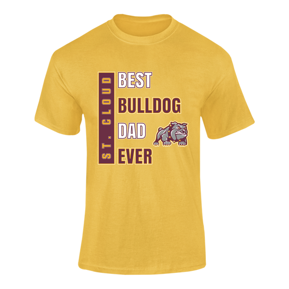 St. Cloud Bulldogs Mascot Best Bulldog Dad Men's SS T-Shirt