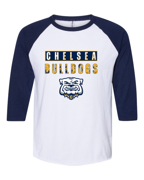 Chelsea Bulldogs Mascot #9 Men's Baseball T-Shirt
