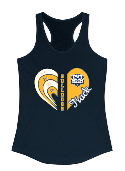 Chelsea Bulldogs Heart Track Women's Tank Top
