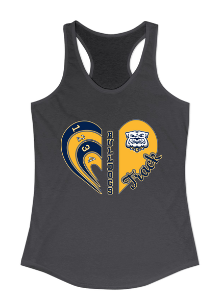 Chelsea Bulldogs Heart Track Women's Tank Top
