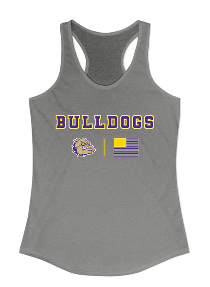 Queen Creek Bulldogs Team Colors Flag Women's Tank Top
