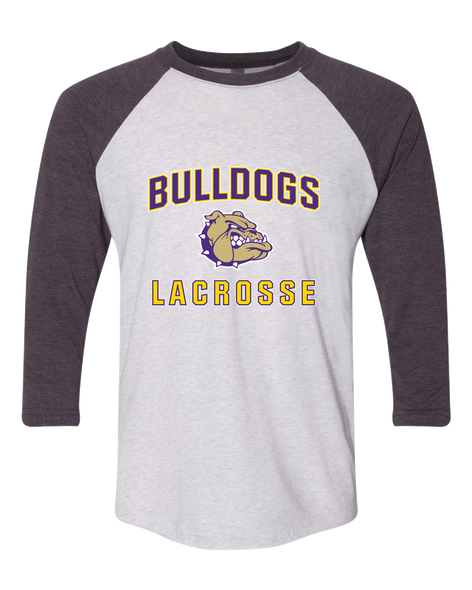 Queen Creek Bulldogs Lacrosse Men's Baseball T-Shirt