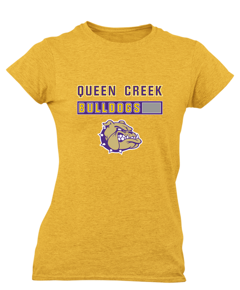 Queen Creek Bulldogs Mascot #7 Women's SS T-Shirt