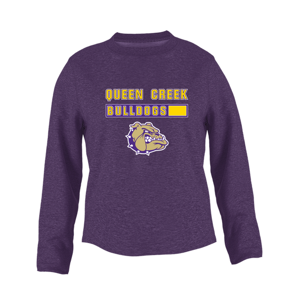 Queen Creek Bulldogs Mascot #7 Women's Sweatshirt