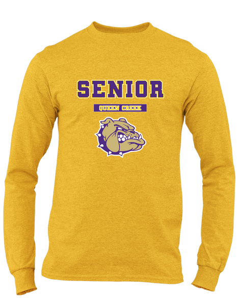 Queen Creek Bulldogs Senior #2 Men's LS T-Shirt