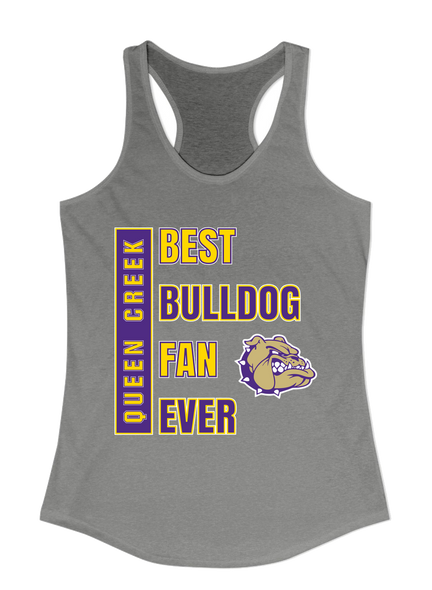 Queen Creek Bulldogs Best Bulldog Fan Women's Tank Top