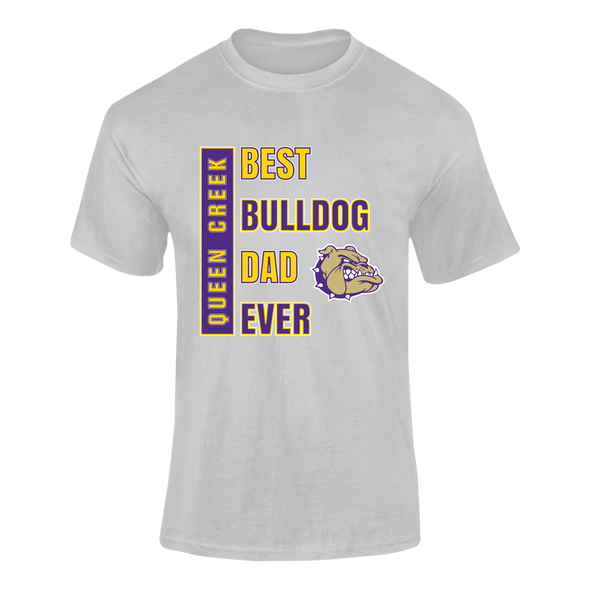 Queen Creek Bulldogs Best Bulldog Dad Men's SS T-Shirt